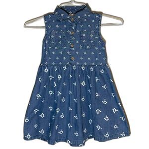 Denim Sleeveless Jean Dress Denim Dress Girls 5T